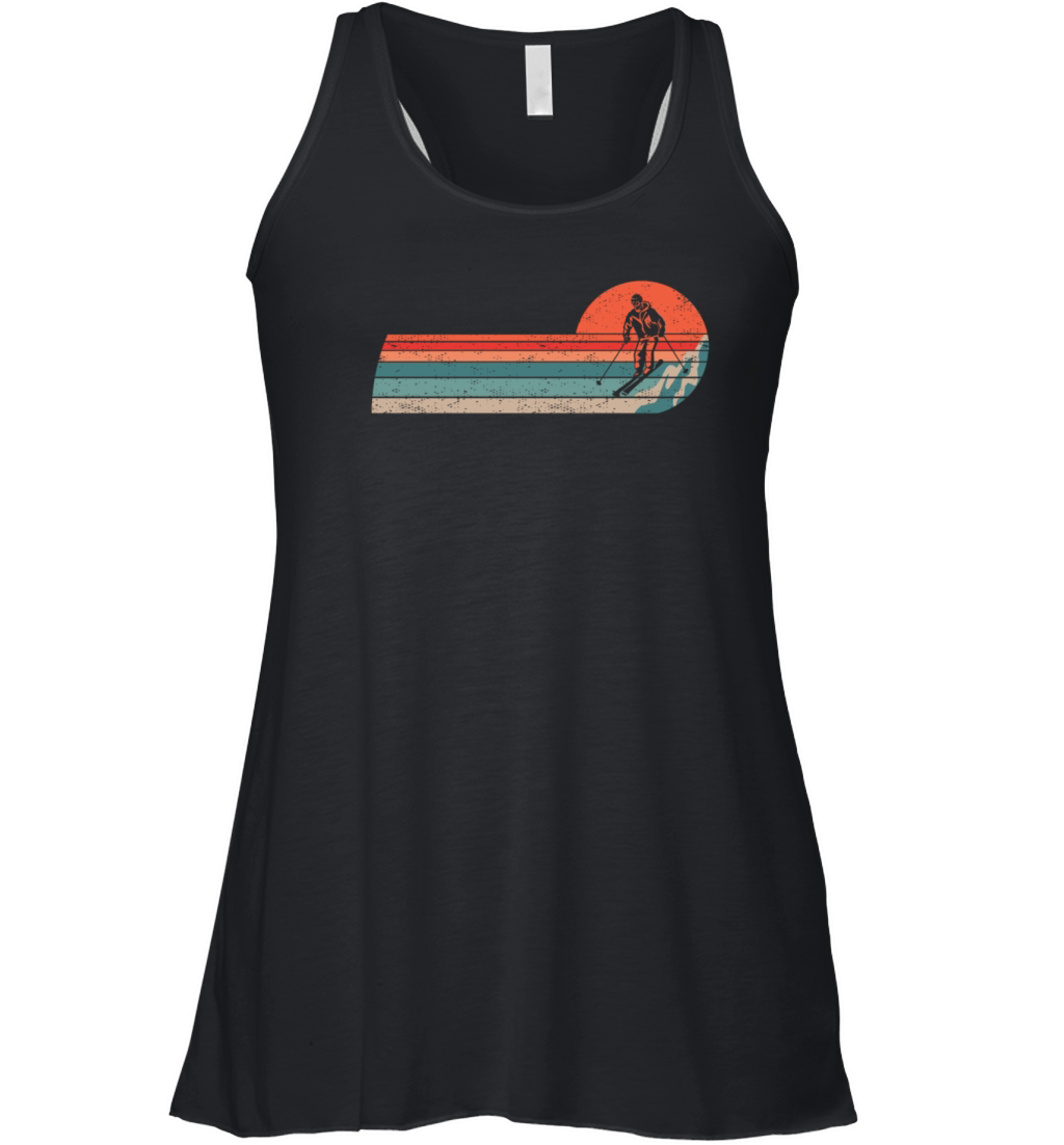 Ski Vintage Skiing Skiers Skier Women's Flowy Tank Top
