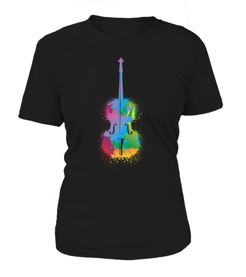 Colorful Cello Retro Music Lover Cellist Women's T-Shirt