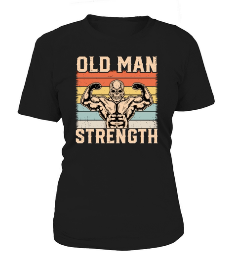 Gym Retro Vintage old man strength Women's T-Shirt