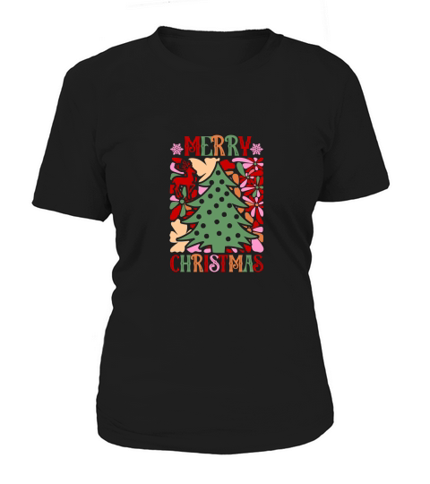 Retro Boho Merry Christmas 4 04 Women's T-Shirt