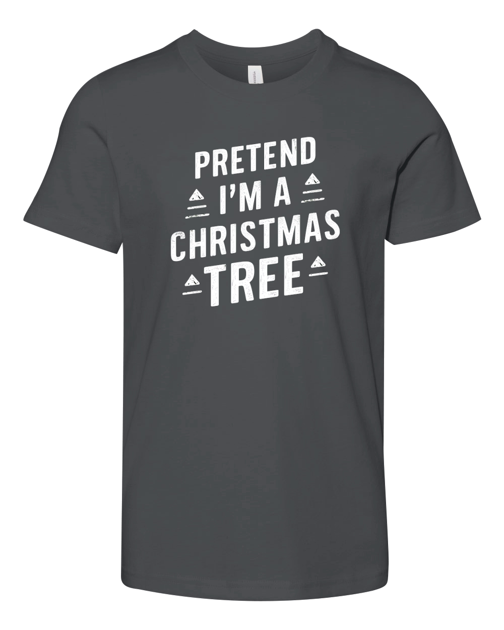 Pretend Im A Christmas Tree Youth Unisex Jersey Tee