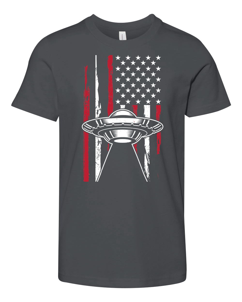 Vintage UFO Alien Flag usa Youth Unisex Jersey Tee