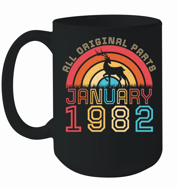 Born January 1982 Vintage Ceramic Mug