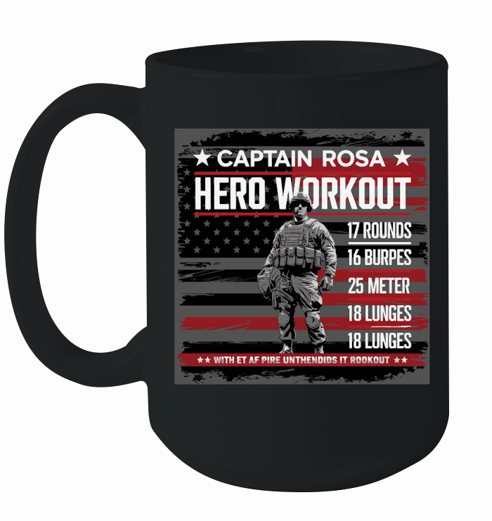 Captain Rosa Hero Workout for tribute Ceramic Mug