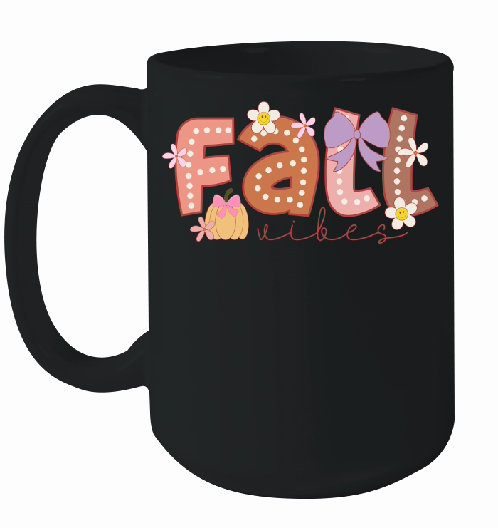 Fall vibes pumpkin coquette 1.01 Ceramic Mug