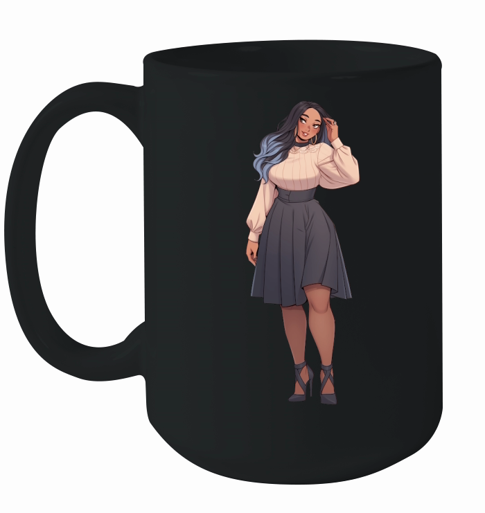 Gorgeous Waifu Sublimation Art Graphics Ceramic Mug