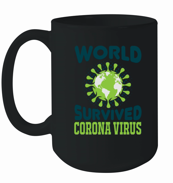World Survived Corona Virus Ceramic Mug