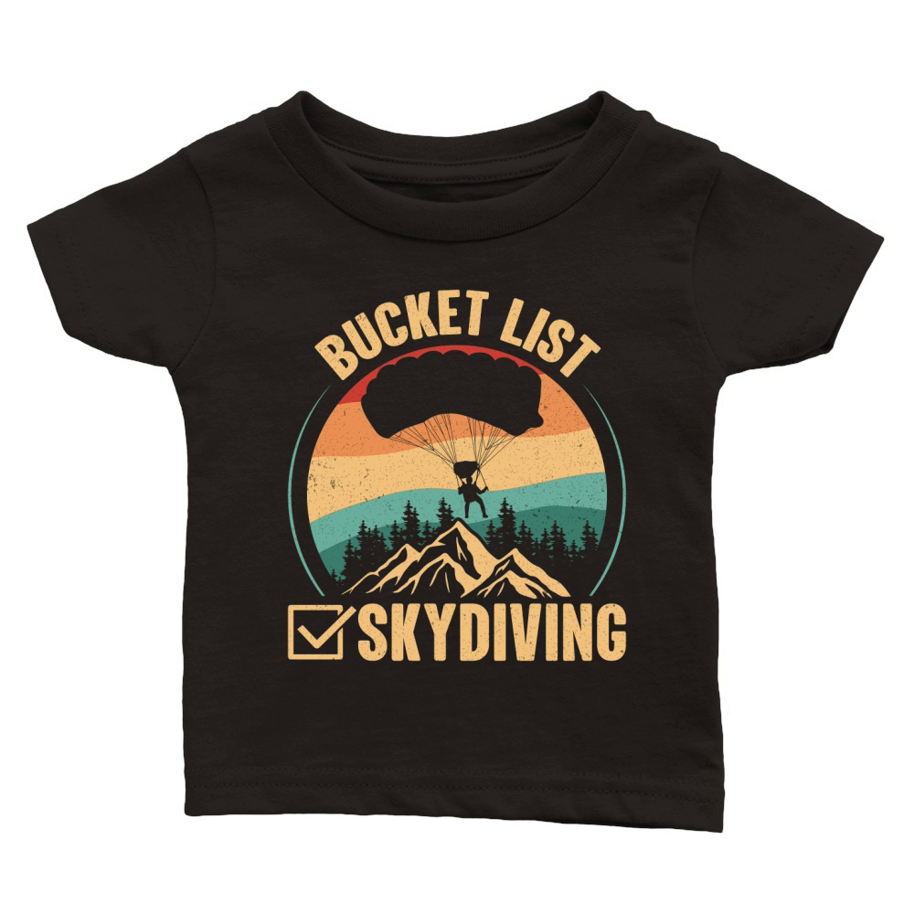 Bucket list skydiving 06 Classic Baby Crewneck T-shirt