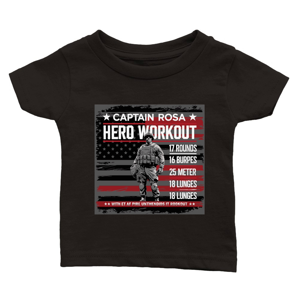 Captain Rosa Hero Workout for tribute Classic Baby Crewneck T-shirt