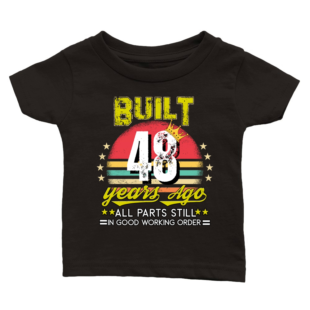 Vintage Birthday 48 Classic Baby Crewneck T-shirt