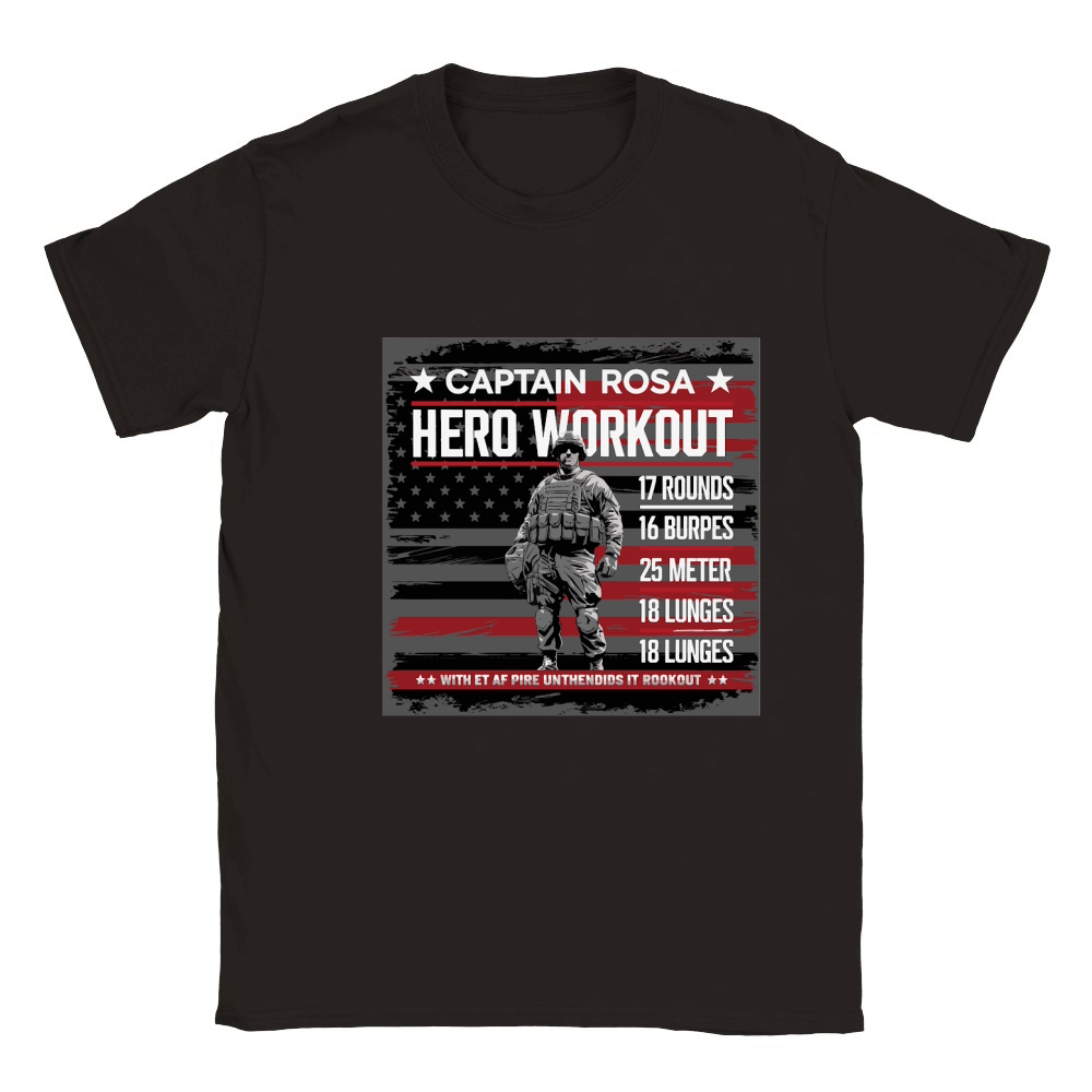 Captain Rosa Hero Workout for tribute Classic Kids Crewneck T-shirt