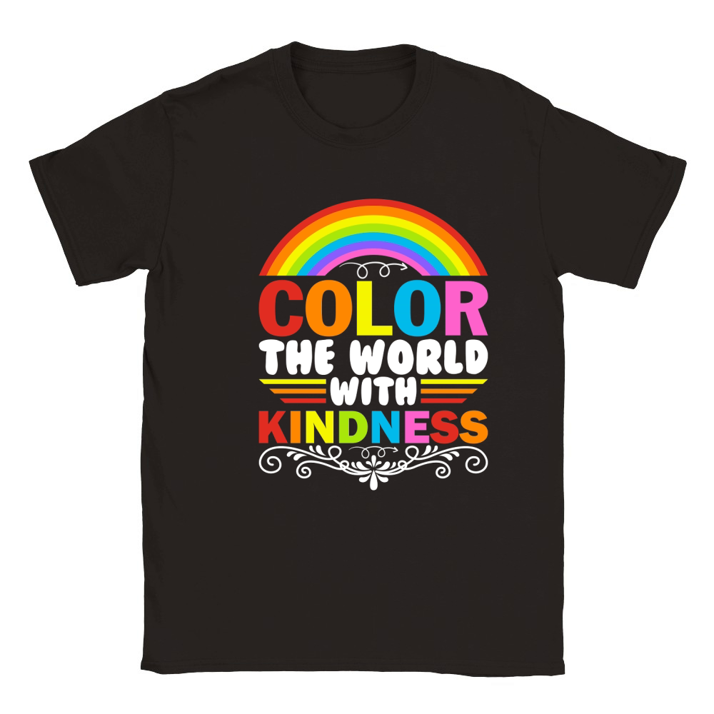 Color The World With Kindness Classic Kids Crewneck T-shirt