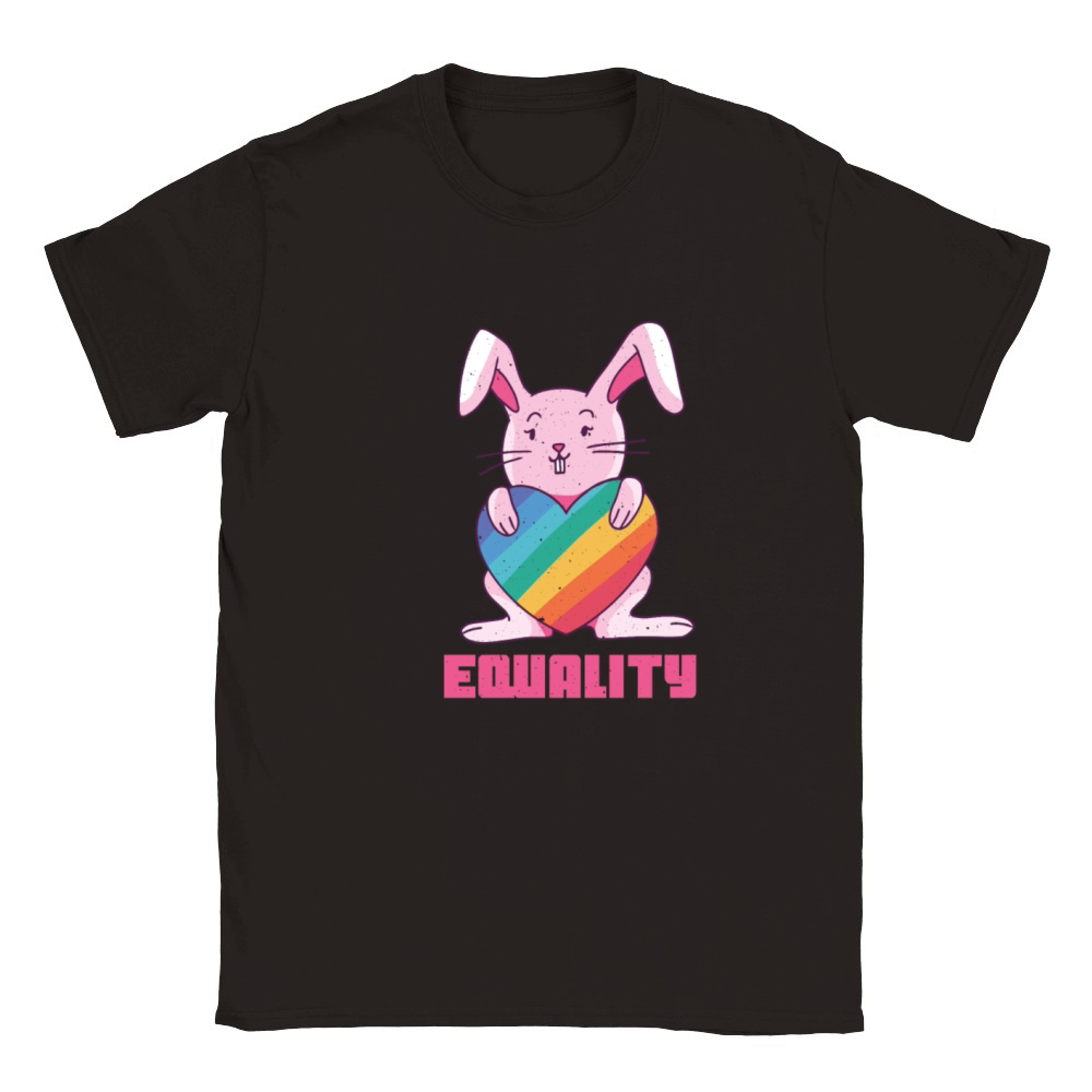 Equality Rainbow Rabbit Cute Gay Pride LGBT Pride Classic Kids Crewneck T-shirt