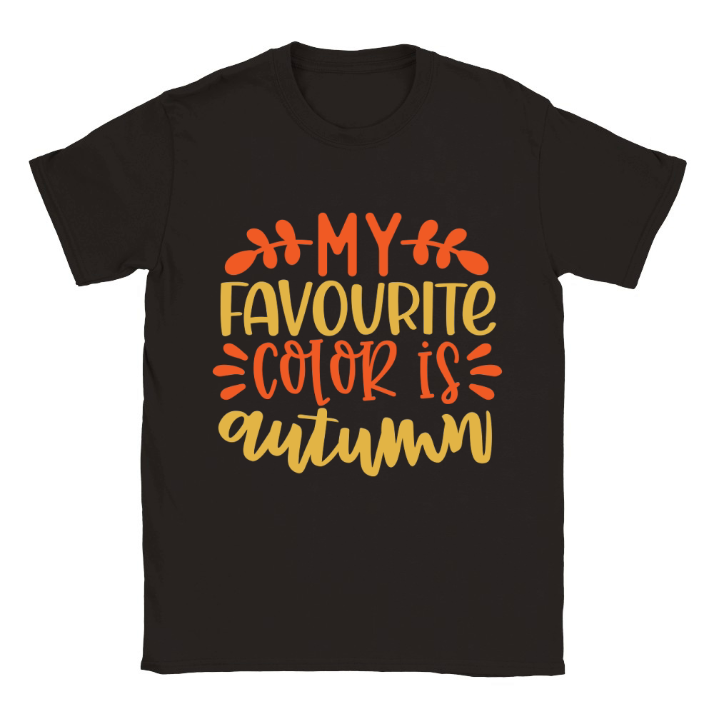 Favourite color is autumn Classic Kids Crewneck T-shirt
