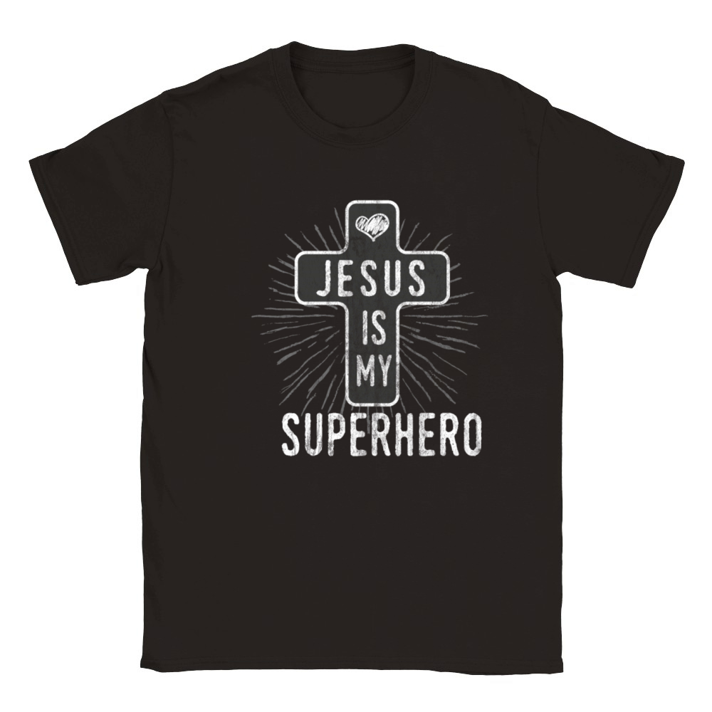 Jesus is my superhero Classic Kids Crewneck T-shirt