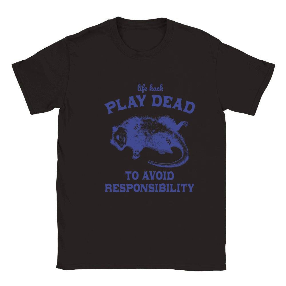 Life hack Play Dead To Avoid L vBlue Classic Kids Crewneck T-shirt