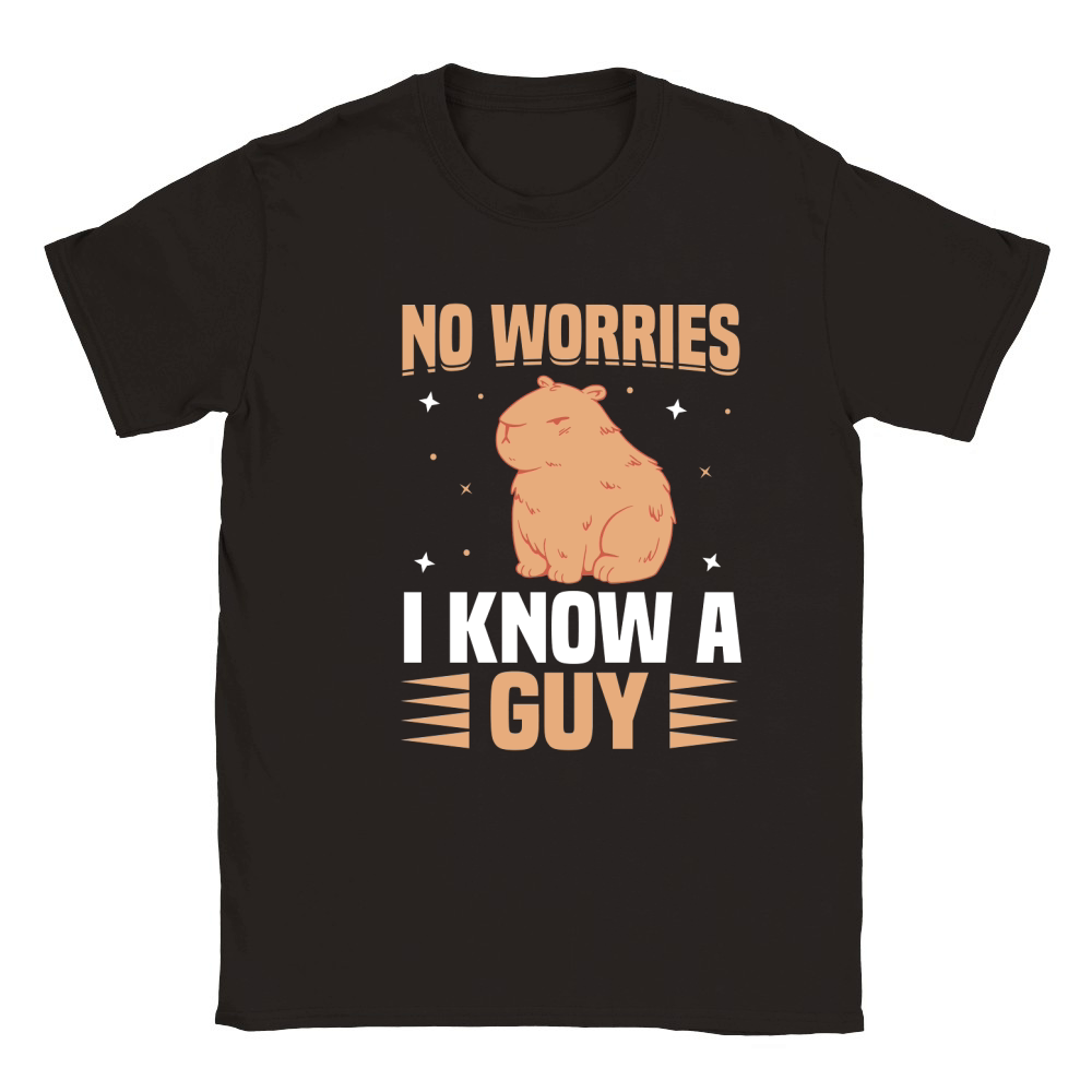 No Worries I Know A Guy Classic Kids Crewneck T-shirt