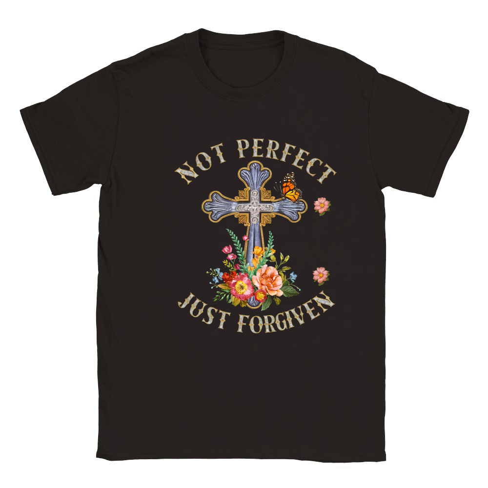 Not perfect Just forgiven 02 Classic Kids Crewneck T-shirt