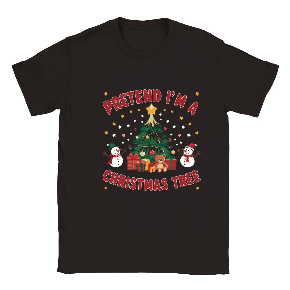 Pretend im a christmas tree Classic Kids Crewneck T-shirt