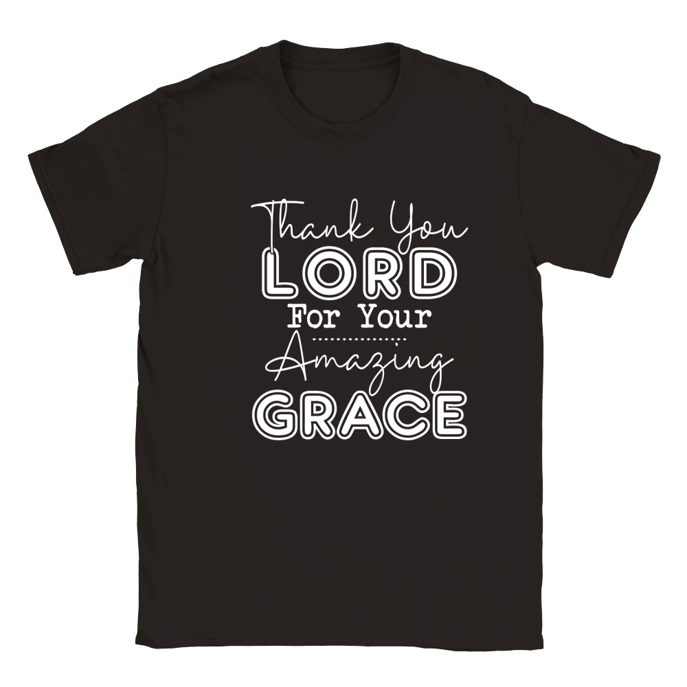 Thank You Lord For Your Amazing Grace Classic Kids Crewneck T-shirt