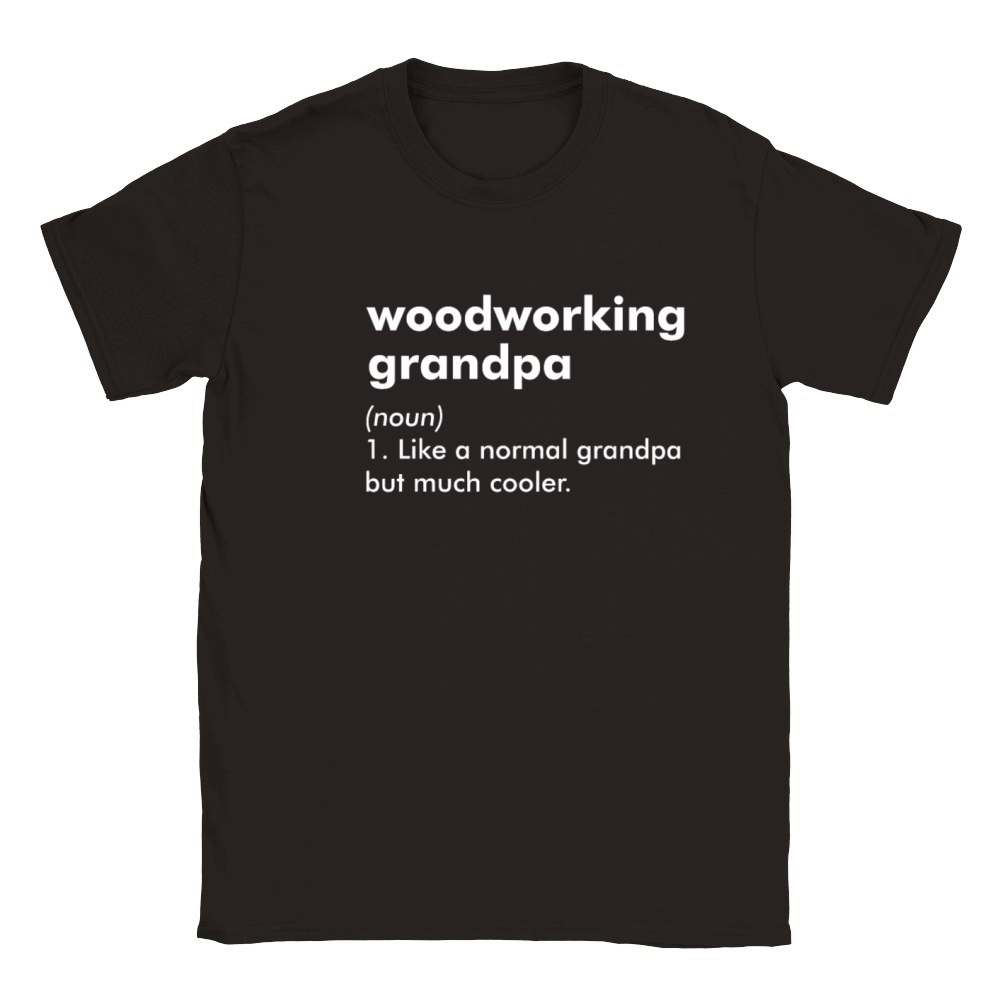 Woodworking Grandpa Woodworker Definition Classic Kids Crewneck T-shirt