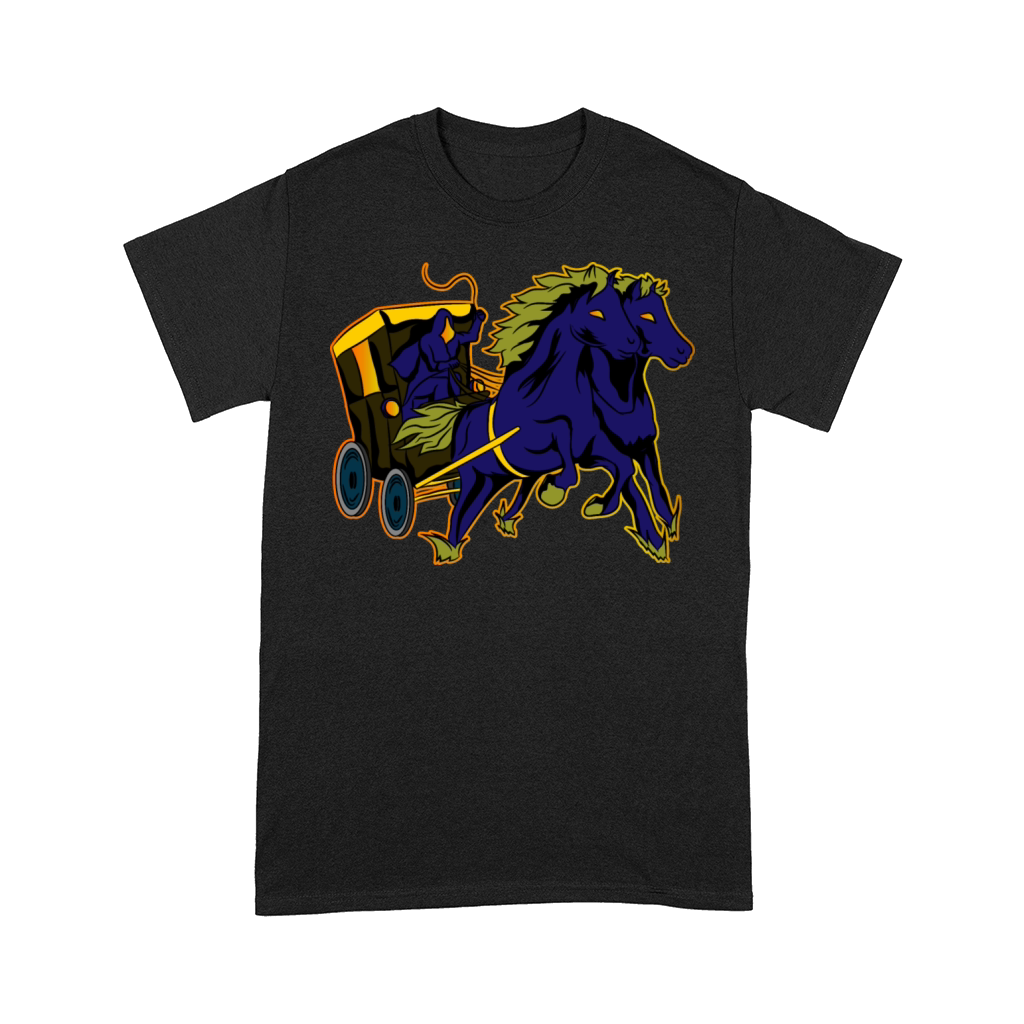 Horse-drawn carriage Halloween Comfort T-shirt
