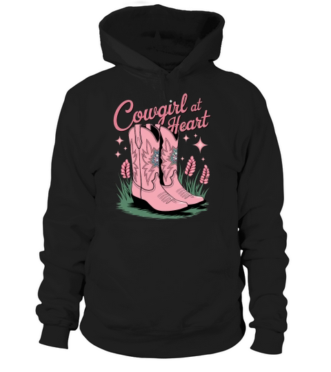 Pink Cowgirl Boots Tee 3 Hoodie Unisex