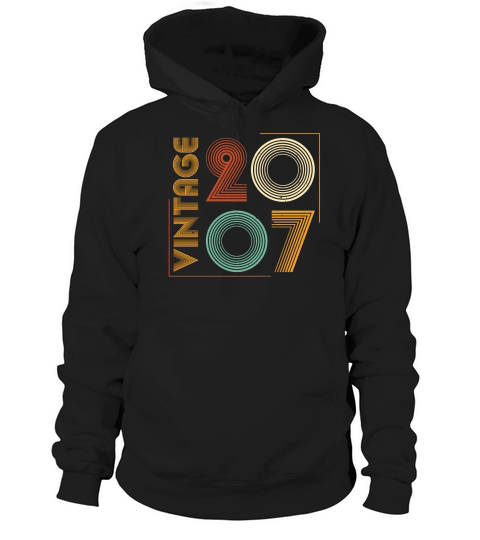 Vintage 2007 Birthday T Shirt Design (1) Hoodie Unisex