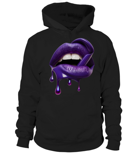 Womens Honey Glazed Lips Hoodie Unisex