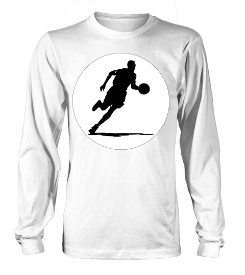 Basketball Player Silhouette (7) Long sleeved Unisex