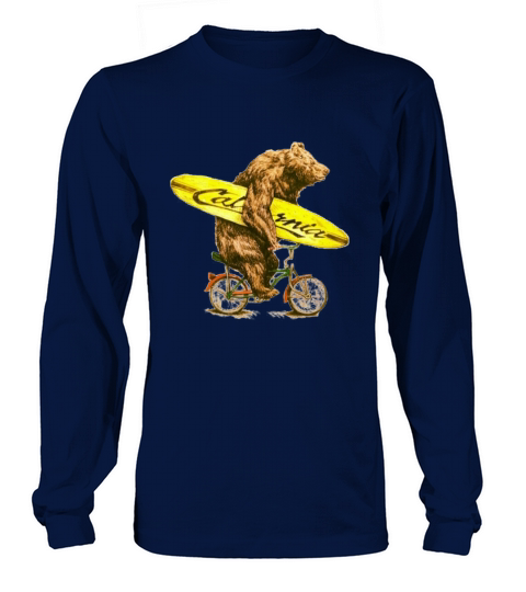 California bicycle for surfers Long sleeved Unisex