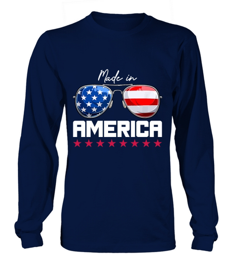 Made in america usa flag 02 Long sleeved Unisex