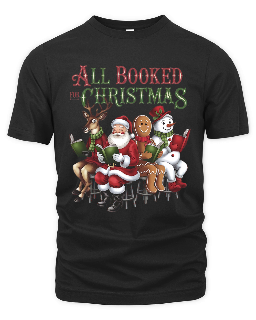 All booked for christmas 2 Organic Unisex T-shirt