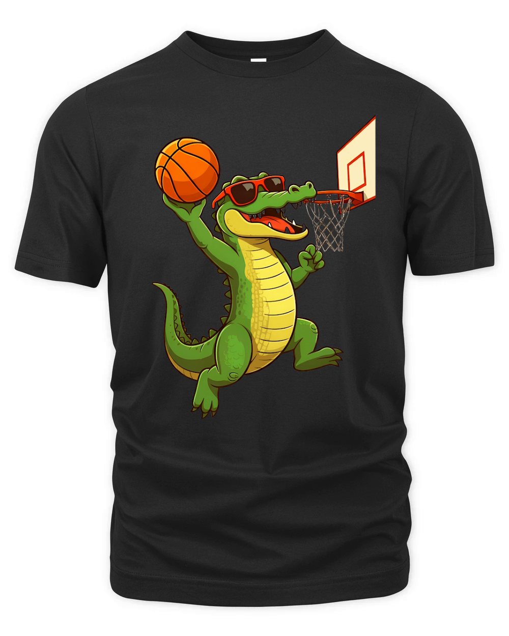 Basketball Crocodile 02 Organic Unisex T-shirt