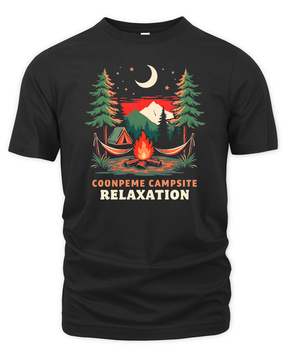 Coonpeme Campsite Relaxation and Adventure Organic Unisex T-shirt
