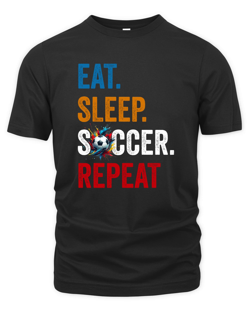 Eat sleep soccer repeat 04 Organic Unisex T-shirt