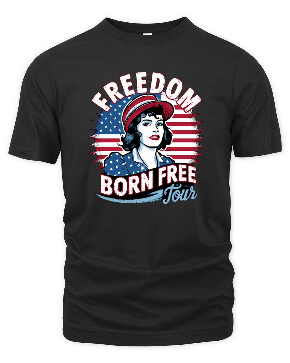Freedom Born Free Tour Organic Unisex T-shirt