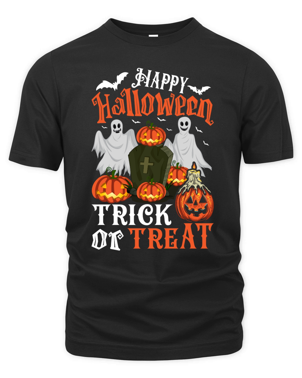 Happy Halloween trick or treat Organic Unisex T-shirt