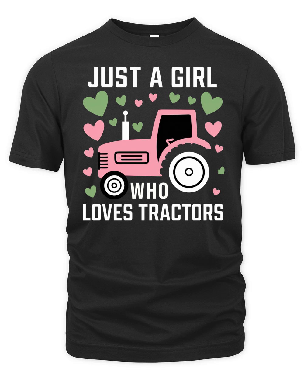 Just a Girl Who Loves Tractors Organic Unisex T-shirt