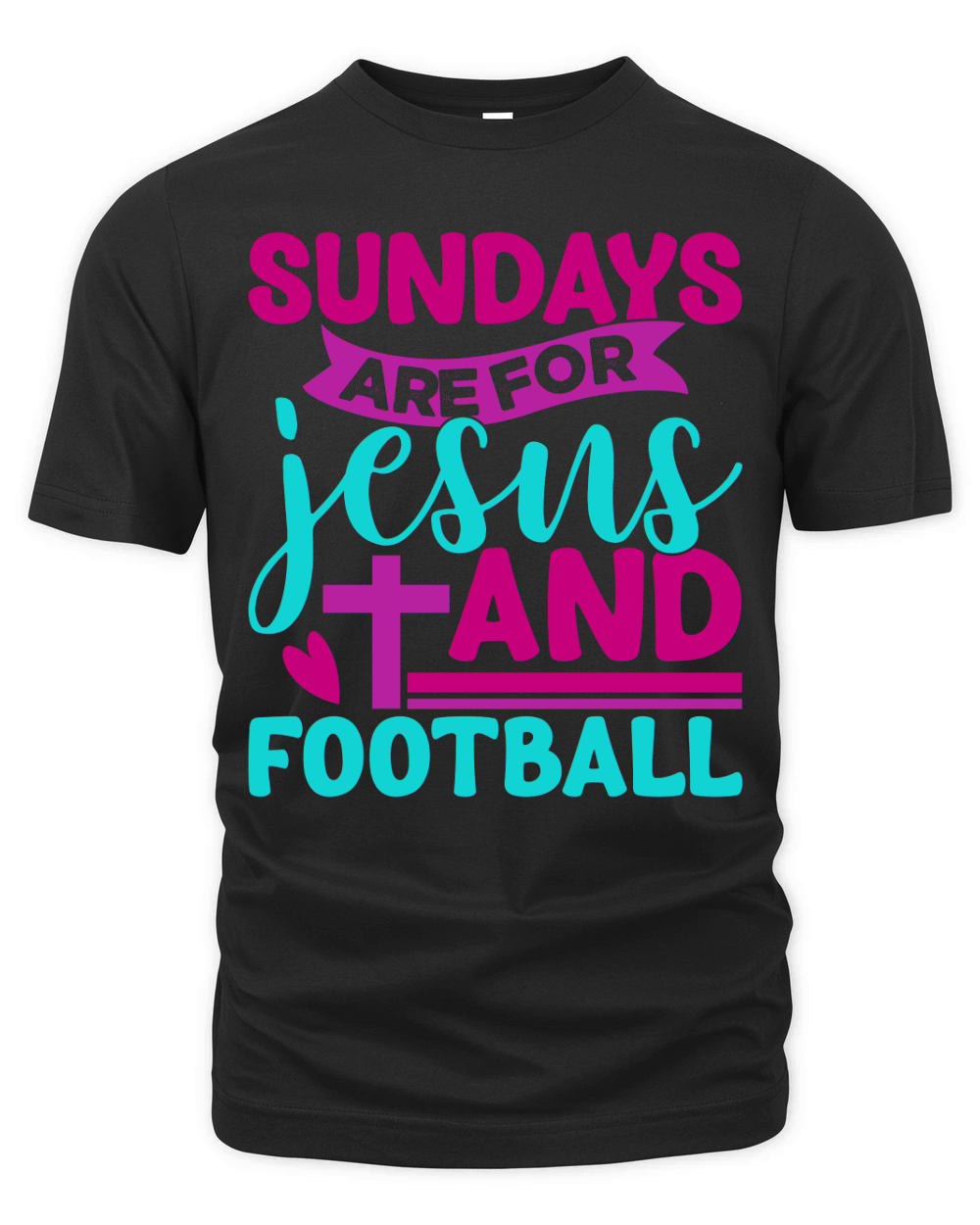 sundays are for jesus and football Organic Unisex T-shirt
