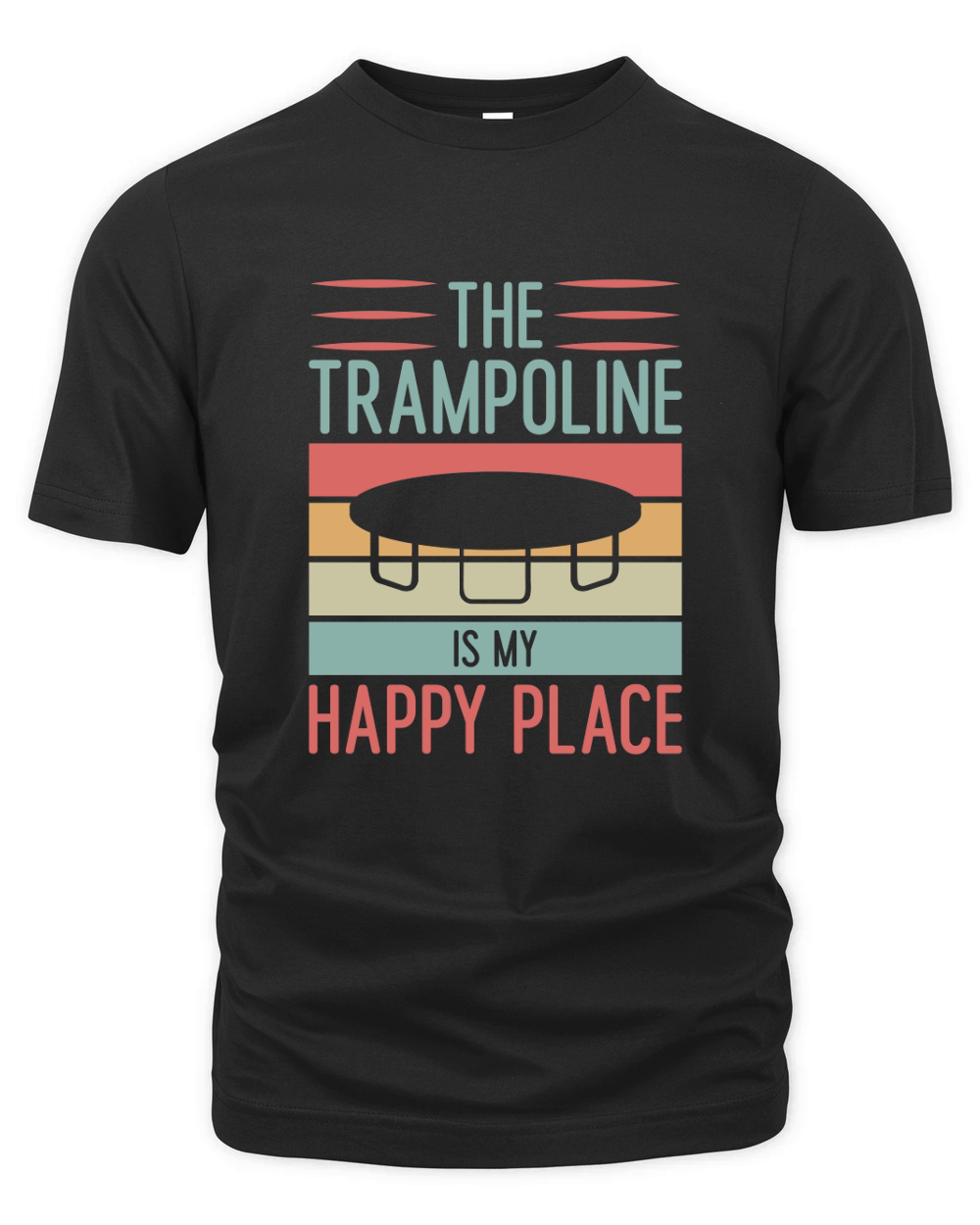 The Trampoline Is My Happy Place 03 Organic Unisex T-shirt