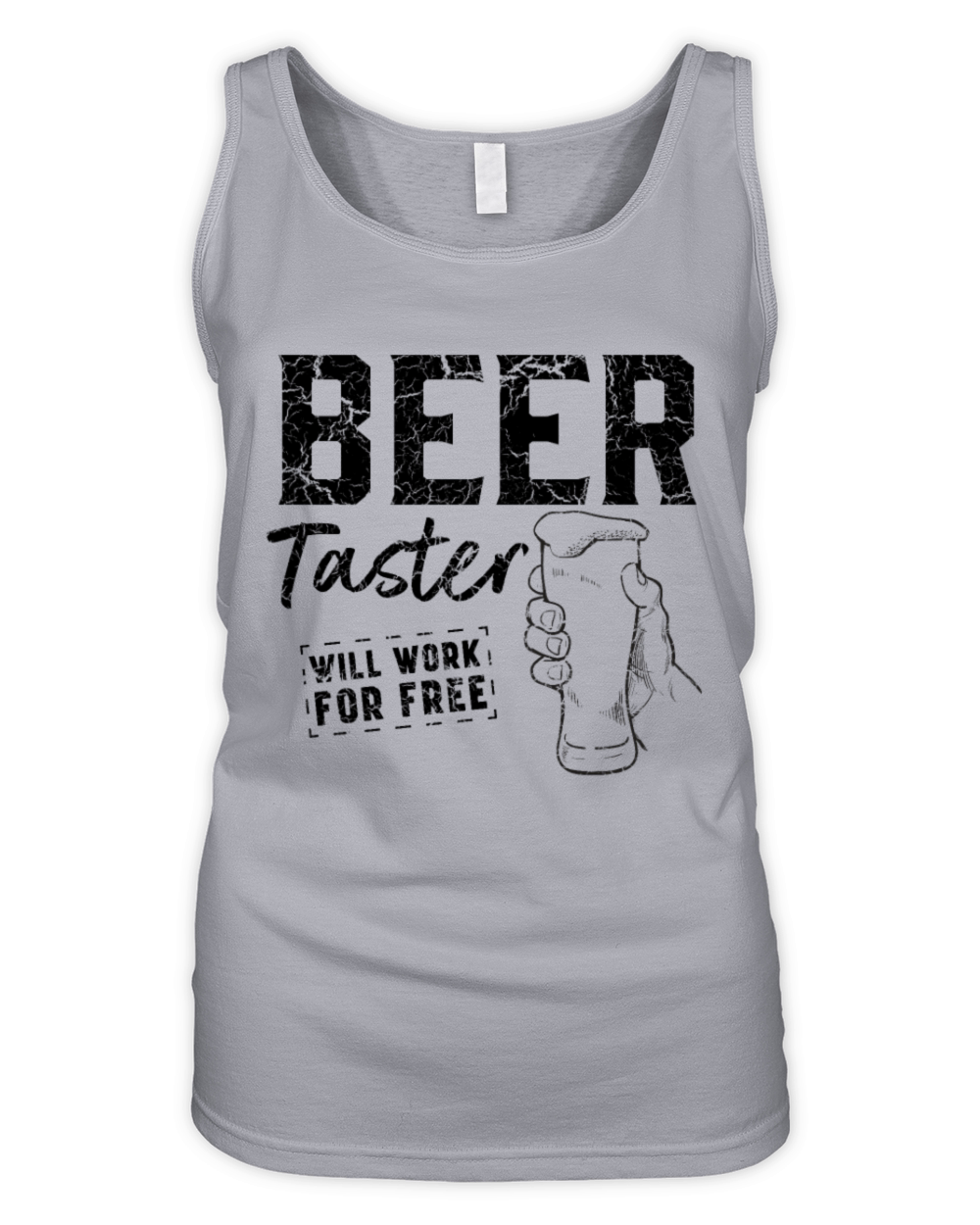 Beer taster works for free Organic Women's Tank Top