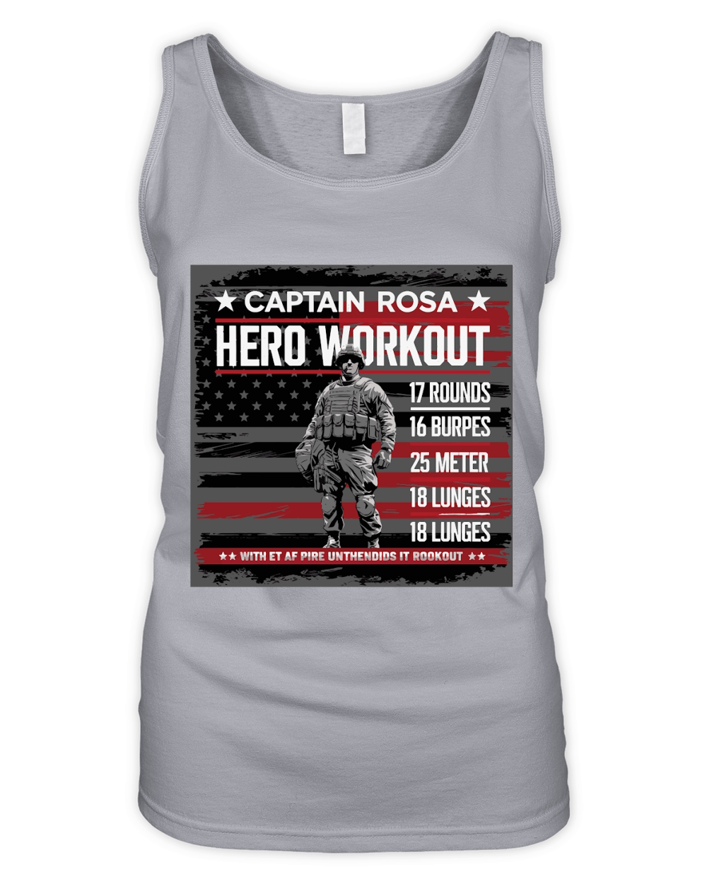 Captain Rosa Hero Workout for tribute Organic Women's Tank Top