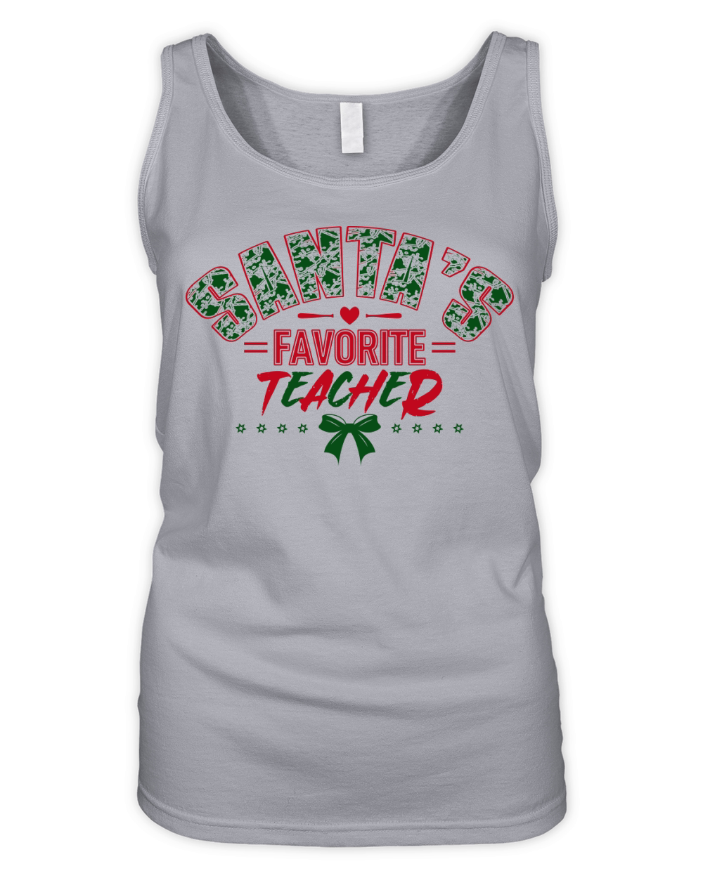 Christmas Santas Favorite Teacher 1 Organic Women's Tank Top