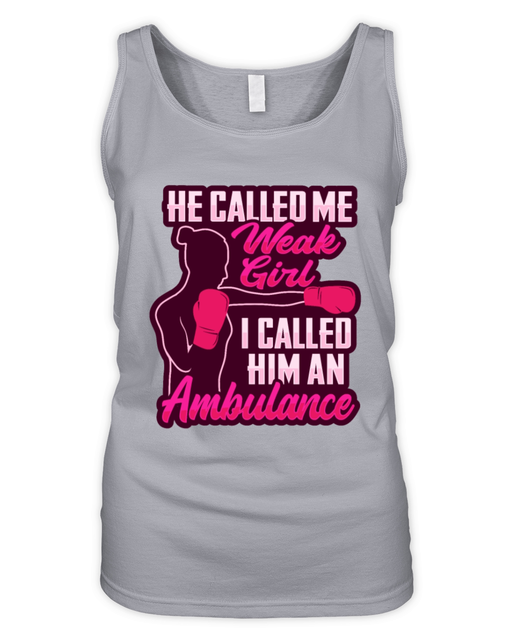 Funny Boxing Girl Design for a Boxing Woman Organic Women's Tank Top