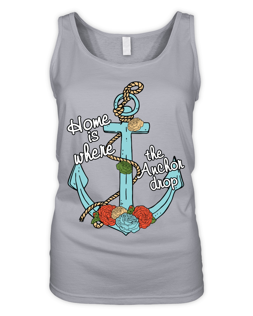 Home is Where the Anchor Organic Women's Tank Top