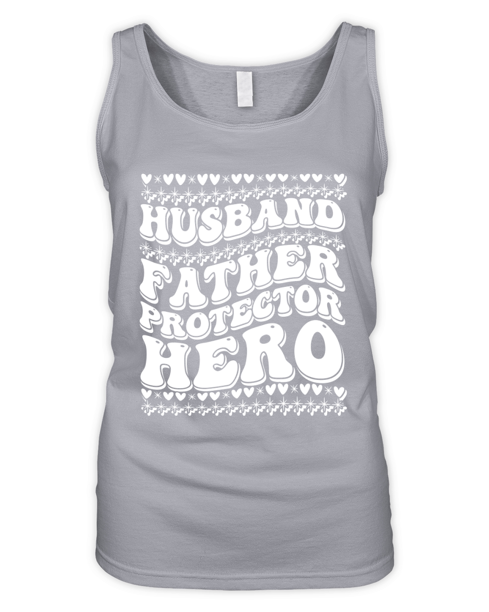 Husband father protector hero 03 Organic Women's Tank Top