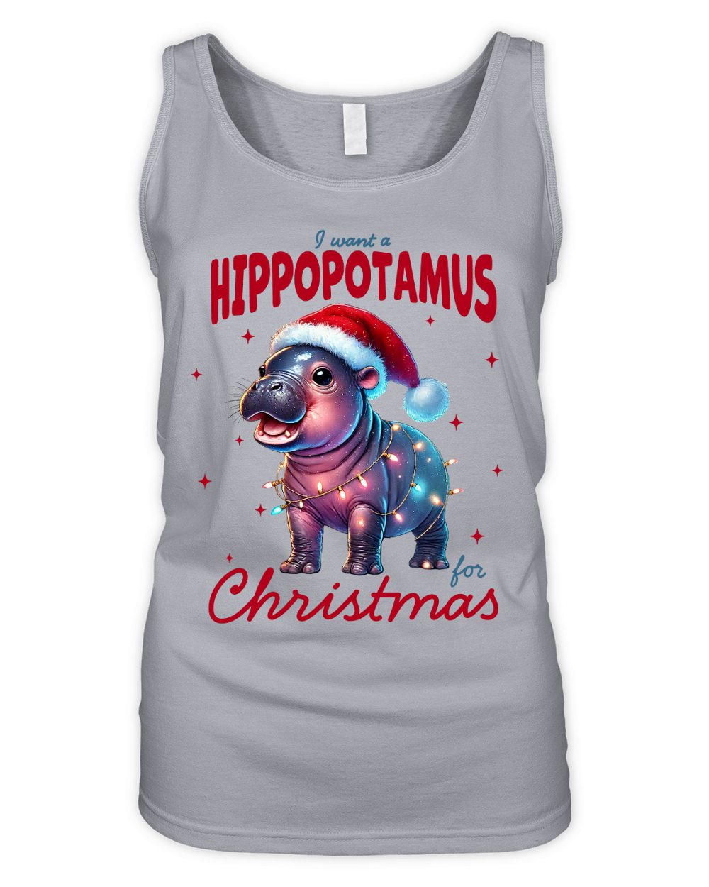 I want a Hippotamus for Christmas Organic Women's Tank Top