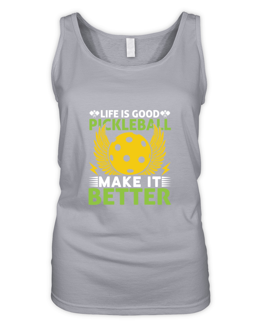 Life is good Pickleball make it better Organic Women's Tank Top