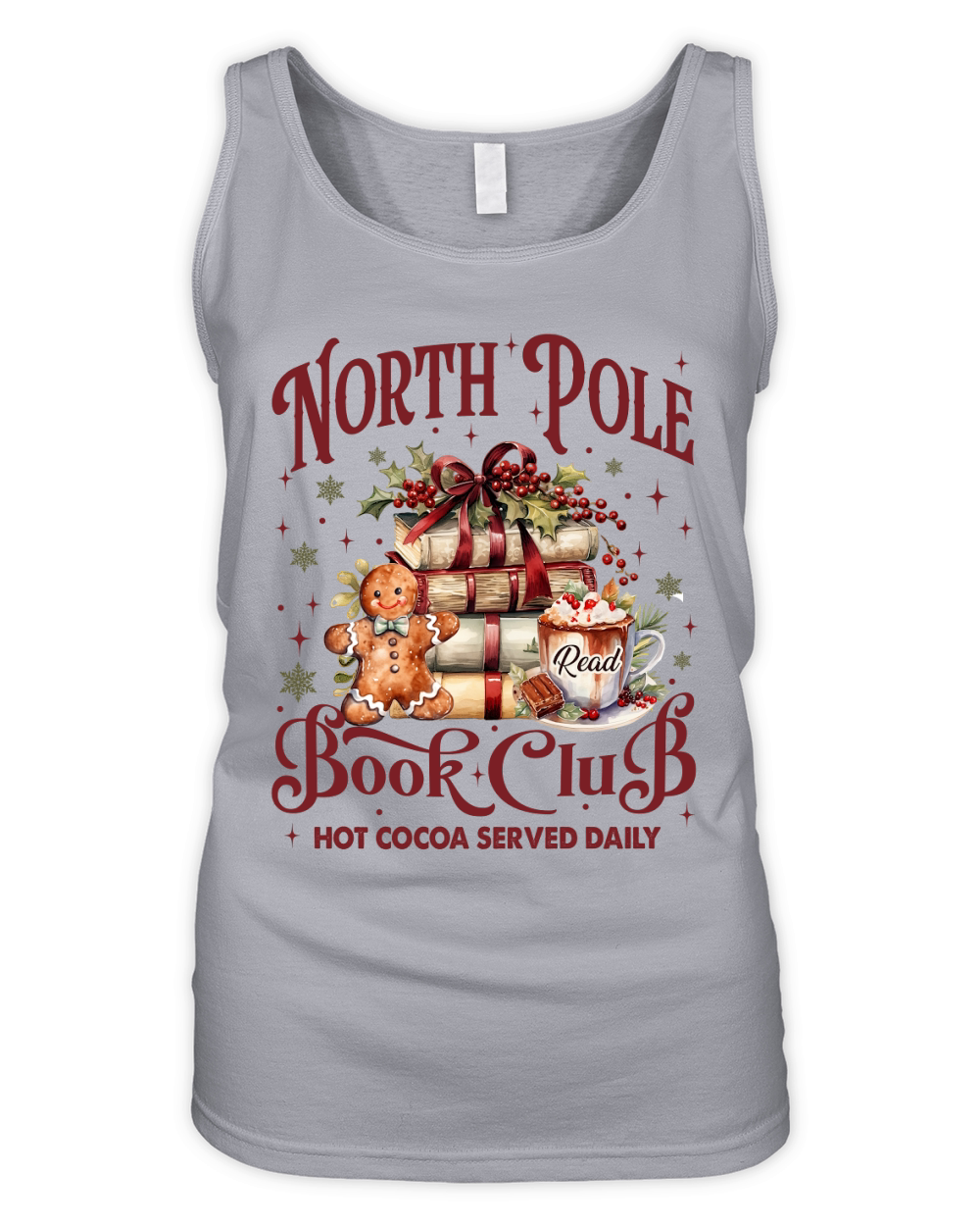North pole book club hot cocoa served daily Organic Women's Tank Top